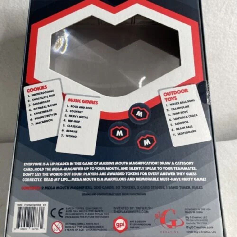 Mega Mouth Board Game - The Game of Reading Lips - Big G Creative - New
